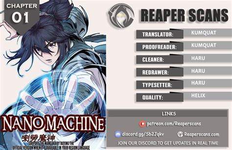 Read Nano Machine - Chapter 178 - A brief description of the manhwa Nano Machine After being held in disdain and having his life put in danger, an orphan from the Demonic Cult, Cheon Yeo-Woon, has an unexpected visit from his descendant from the future who inserts a nano machine into Cheon Yeo-Woon's body, which drastically. . Nano machine ch 1